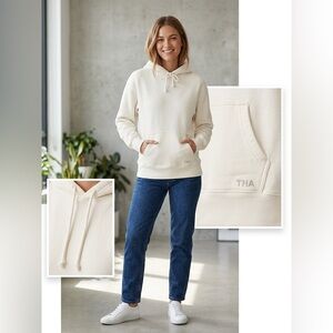 TNA Boyfriend Fit Pullover Hoodie- Jawstrings